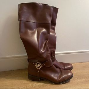 MK tall brown riding boots size 9